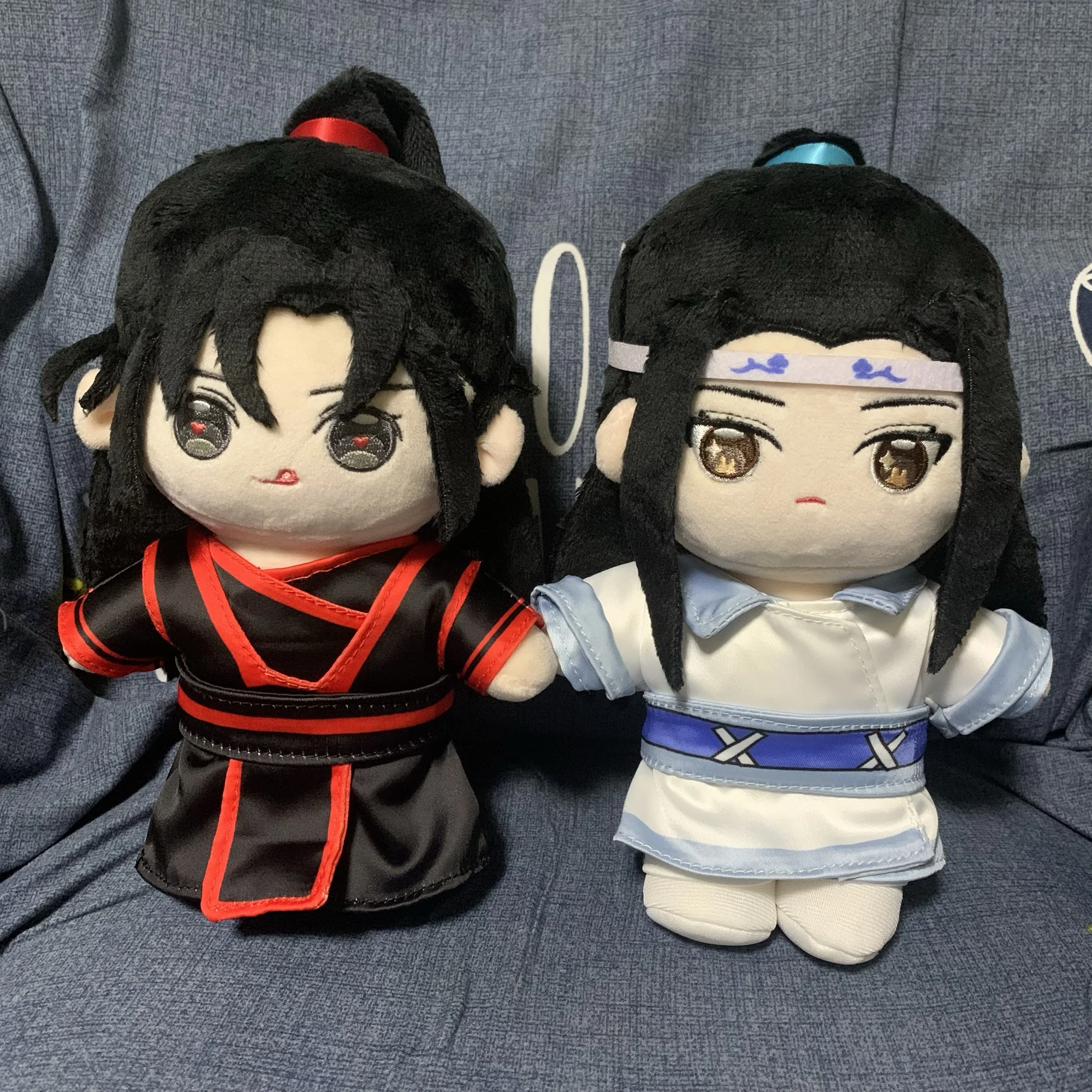 

Grandmaster of Demonic Cultivation Wei Wuxian Lan Wangji Jiang Cheng 20cm Cute Plush Change Suit Doll The Untamed MDZS Toys Gift