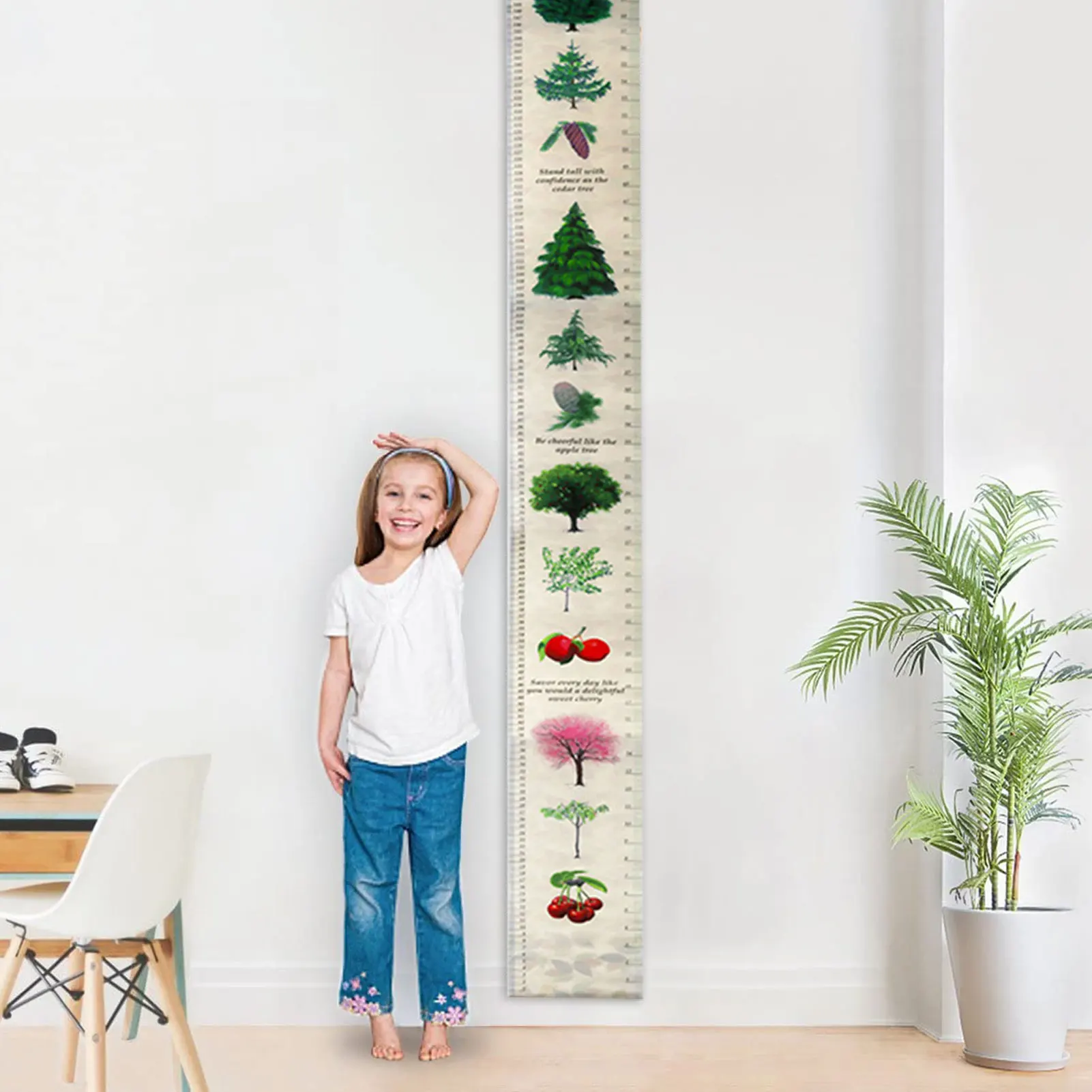 

Hanging Canvas Height Kids Growth Chart Wall Decor Ruler Children Height Record For Baby Measure