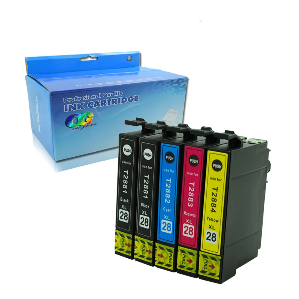 5 Pack Ink Cartridge Compatible for Epson 288 288XL Replacement for Expression Home XP-330 XP-434 XP-430 Printer