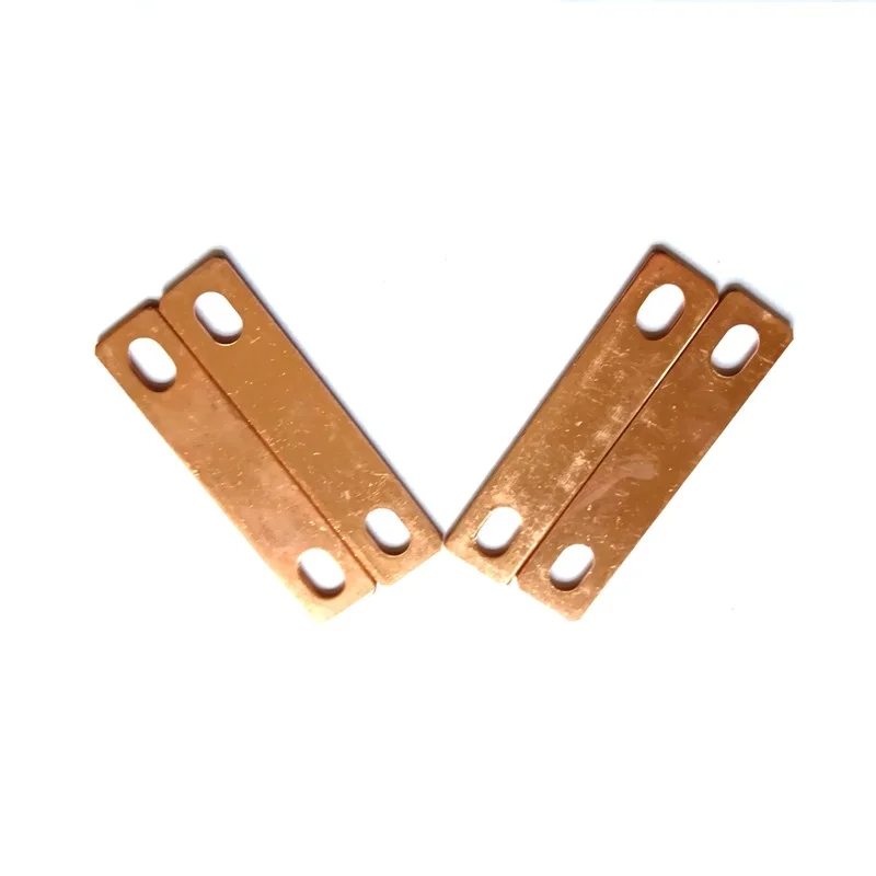 

4pcs Lithium Bus Bar Battery 50mm Hole Central Pitch Copper Posts Straps Clips M6 Hole Size For LiFePO4 CATL CALB Lishen EVE