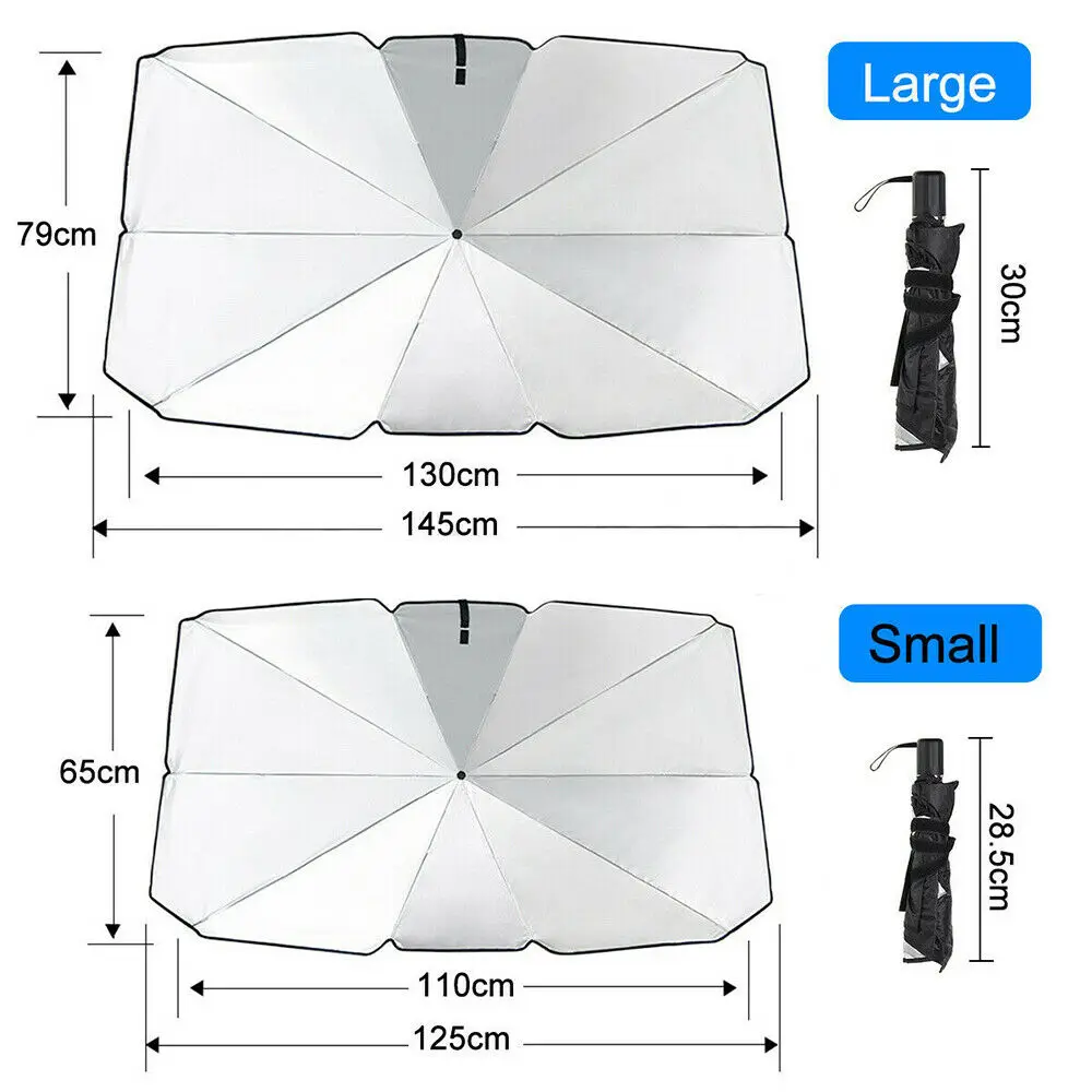 Car Sun Shade Protector Parasol Auto Front Window Sunshade Covers Car Sun Protector Interior Windshield Protection Accessories images - 6