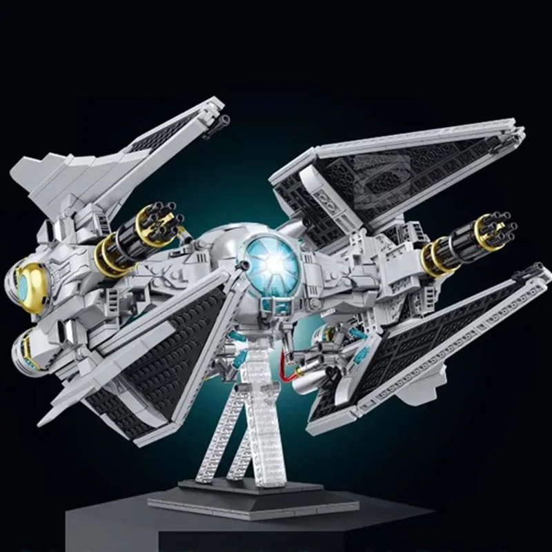 Miniso Disney Space Star-Stella Imperial TIE Battle StarFighters Interceptor-Fighter Модель Строительные блоки Кирпичи
