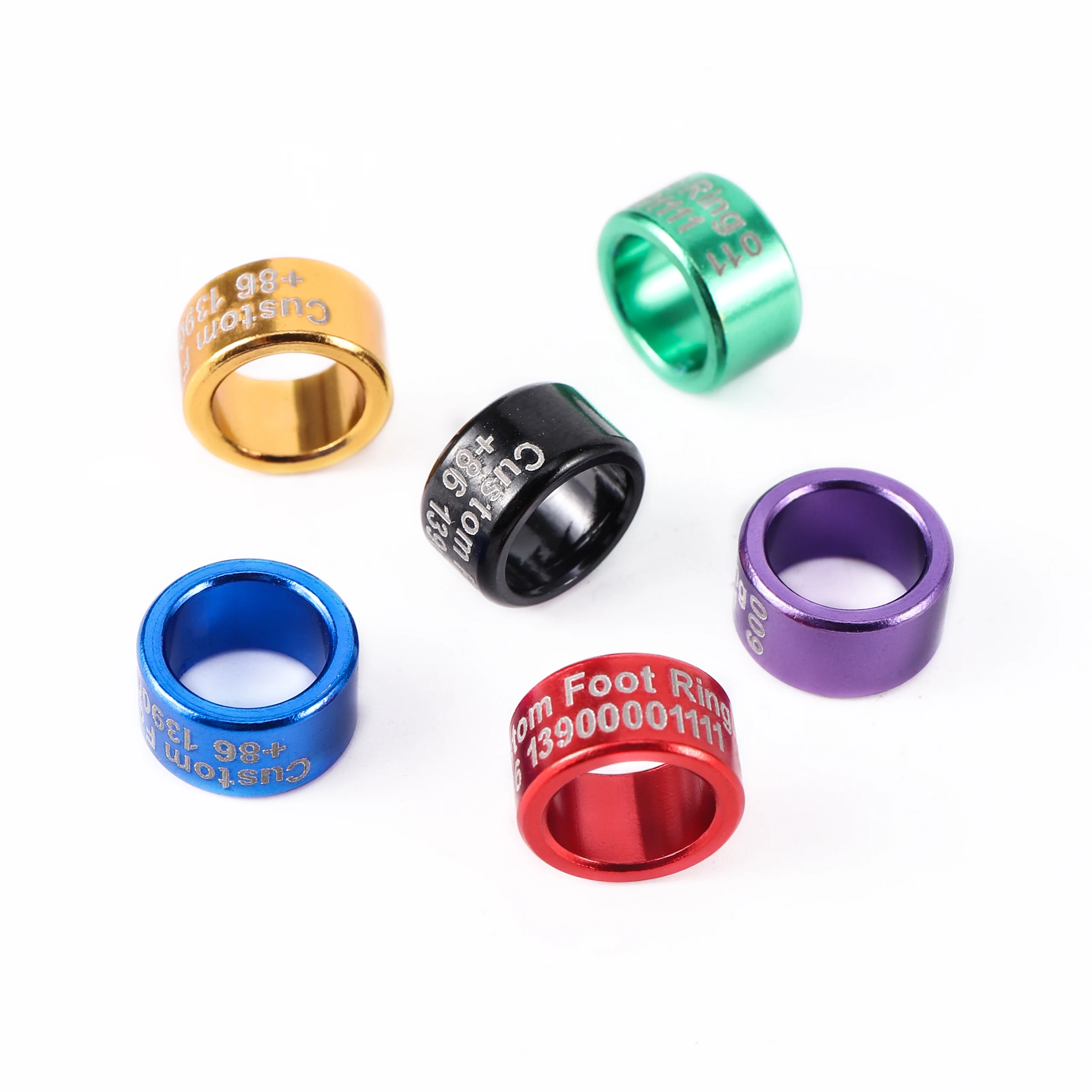 30 шт. ID 8 мм 10 мм кольцо для ног голубя, индивидуальное заказное кольцо для ног, определяемое клиентом, «год + имя + номер телефона + код страны»