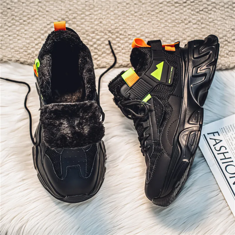 Лидер продаж зимняя мужская обувь хлопковые мужские уличные кроссовки