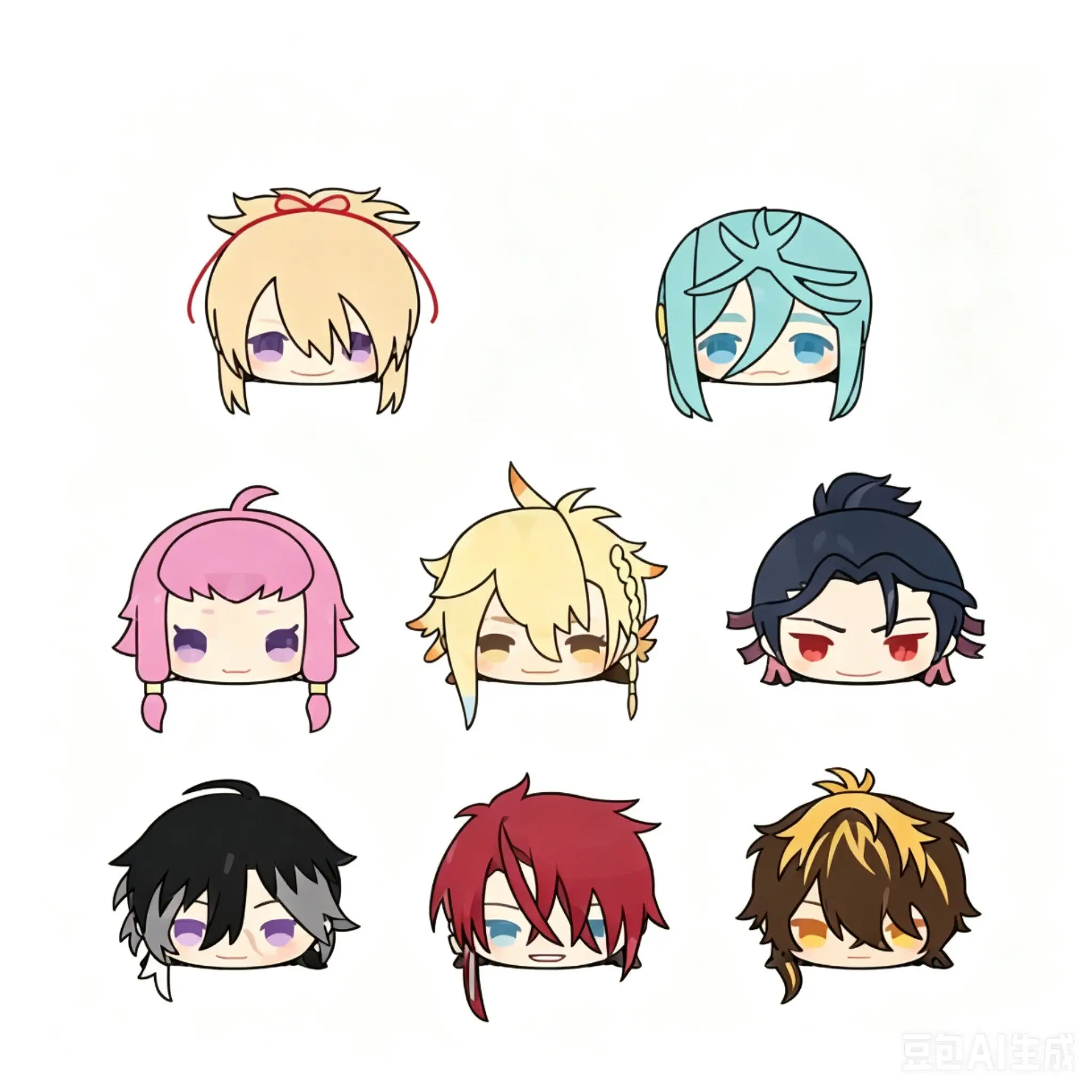 Фото Плюшевые куклы-талисманы Mochi 8,5 см, серия 10, по аниме Touken Ranbu Online, персонажи Отегина и Яген Тоширо, милые хлопковые подвески для сумок, игрушки для детей и взрослых №1