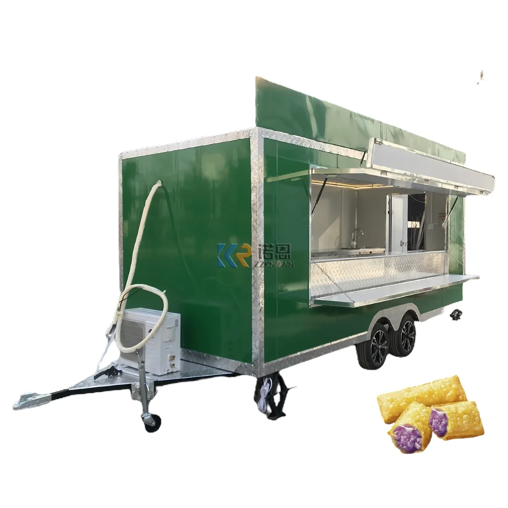 

Promotion High Quality Mobile Street Fast Food Vending Trailer Fully Equipped Food Truck Hot Dog Catering Kiosk