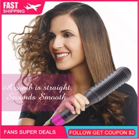 portable hair straightener brush smart gold plus volume curling iron cordless hair styler straightener comb