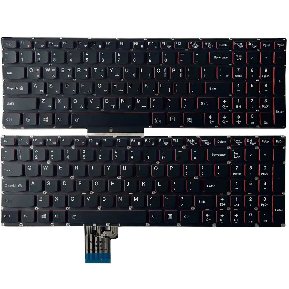 

New Backlit Korean/US Keyboard For Lenovo Y50 Y50-70 Y50-70A Y50-70AM-IFI Y50-70AS-ISE Y70 Y70-70T Y70P-70T KR/English Black