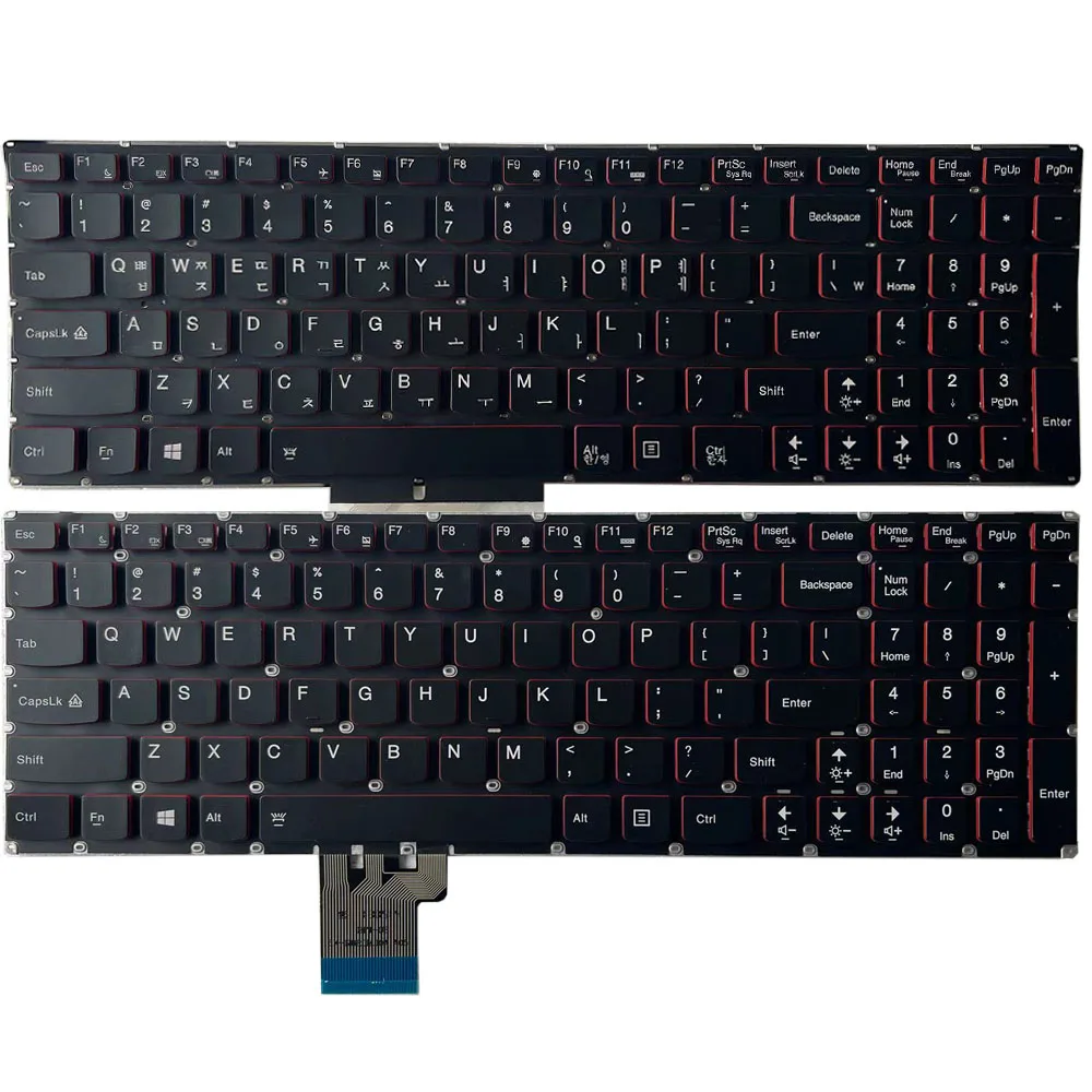 

Новая Корейская/Американская клавиатура с подсветкой для Lenovo Y50