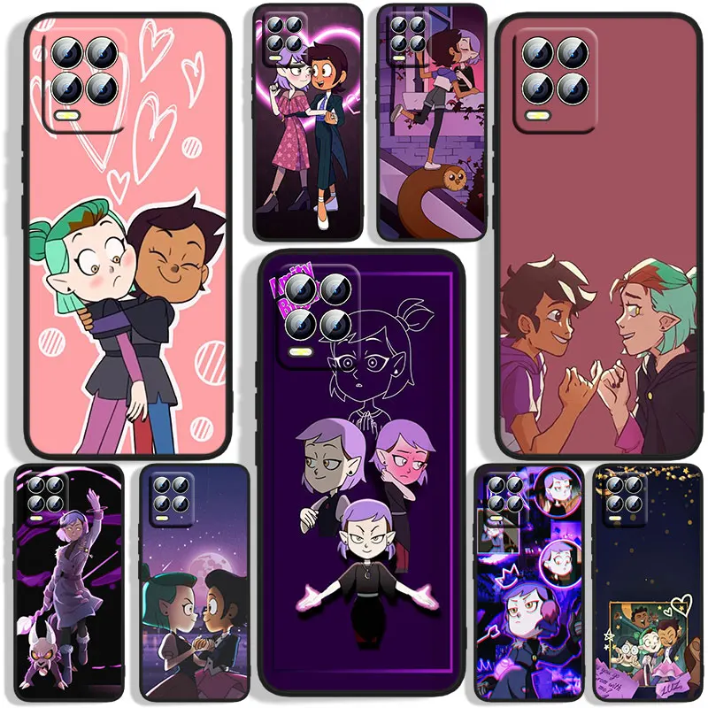 

Pretty Magic House Phone Case For OPPO Realme C2 C3 C11 C20 C21 C21Y Q3S Q5i X2 X3 GT Neo2 GT2 GT Neo3 Pro Black Silicone Back