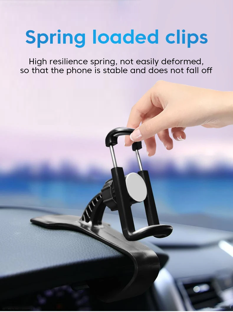 Universal Mobile Car Phone Holder Clip Mount CellPhone Stand In Car GPS Support Bracket for iPhone Samsung Portable Car Holder