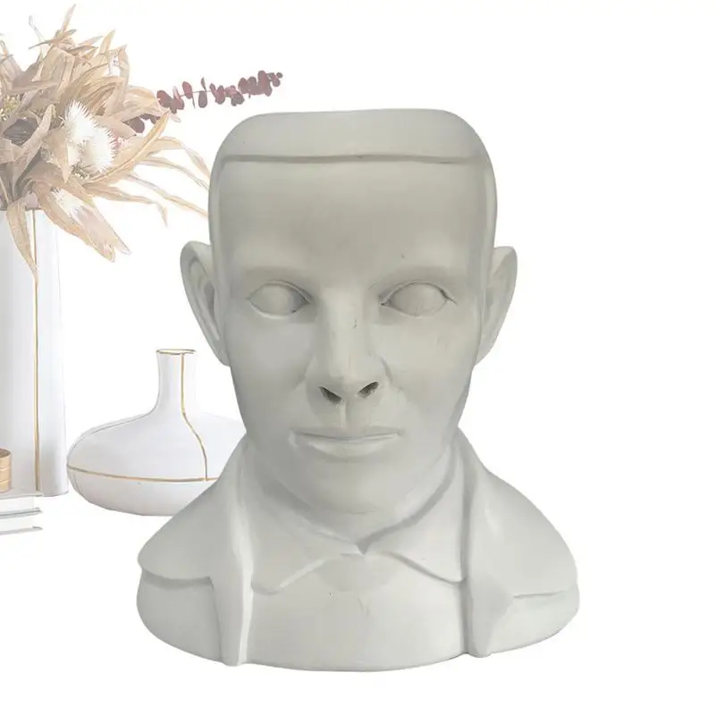 

Human Head Candle Stand Horror Bleeding Nose Candle Holder Goth Creative Candlestick Nose Bleeding Candles Holder Halloween