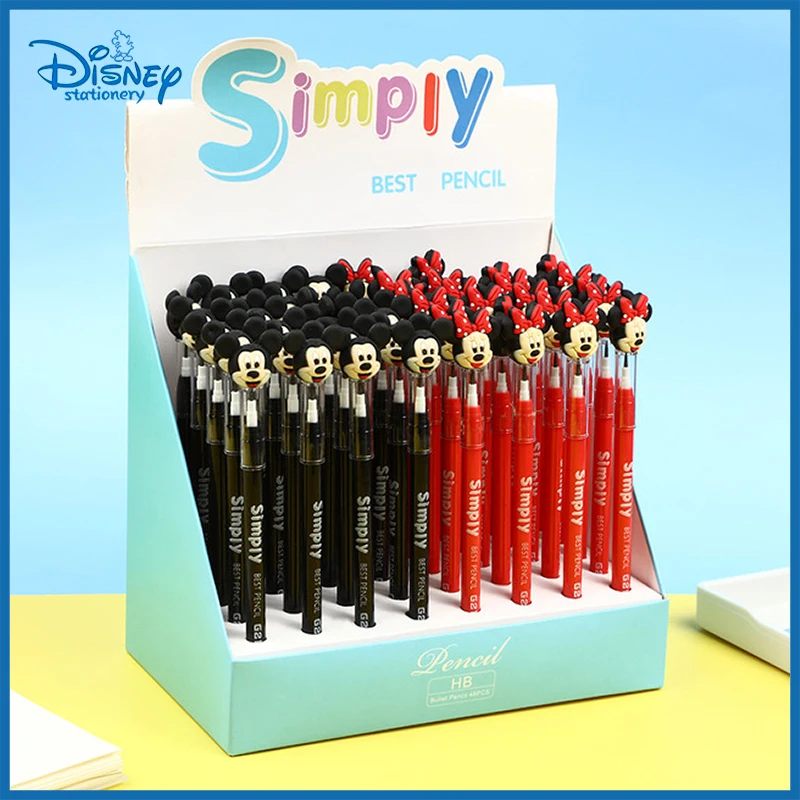 Mechanical Refill Free Pencil Display Box Mickey Mouse Children Learning School Writing Supplies