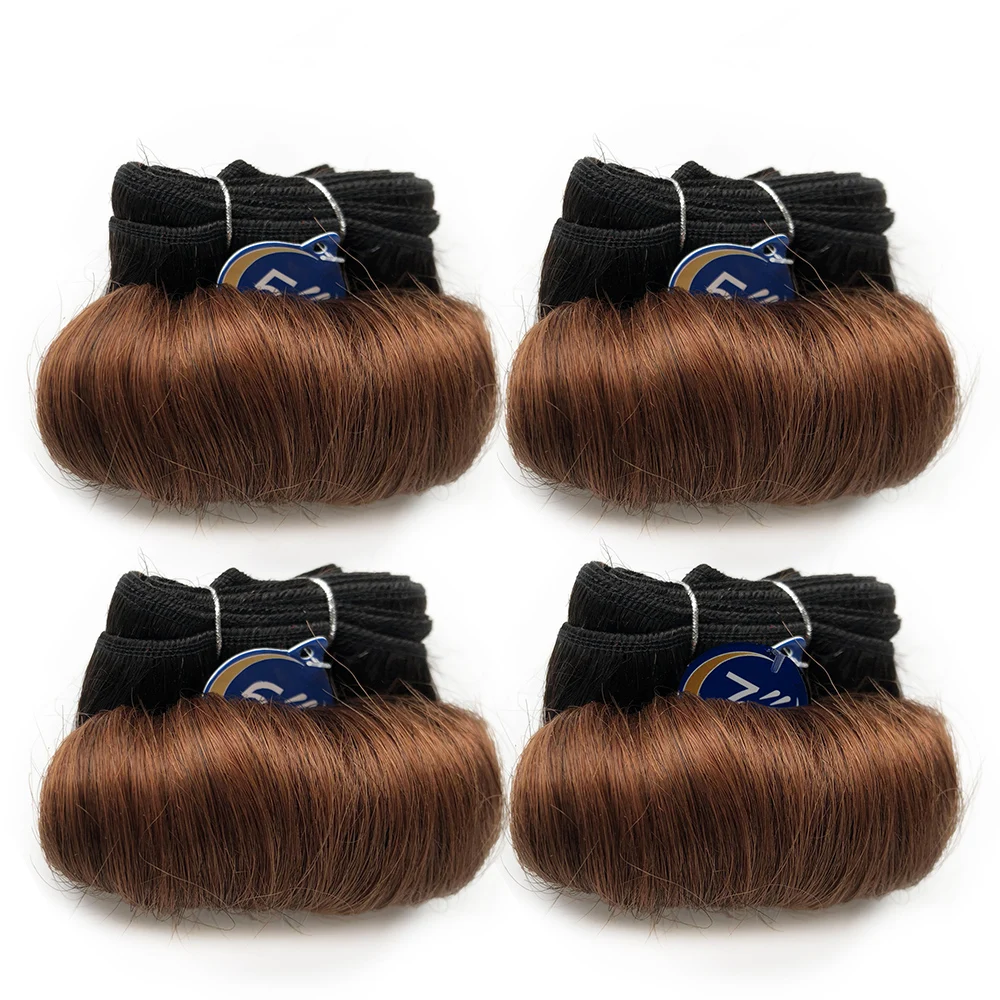 DAYFLY Бразильские волосы Предварительно окрашенные Плетение Натуральные темные