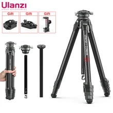 Ulanzi Coman Zero Y Professional Carbon Travel Tripod with Extend 1/4 Screw 360 Adjustable Ballhead Tripod Head