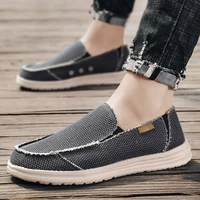 summer slip on mens casual shoes rubber solid mens canvas shoes lightweight waterproof male flat casual sneakers big size 47