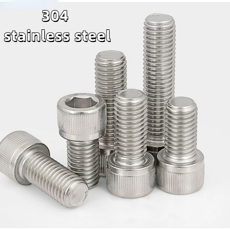 

50pcs M1.4 M1.6 M2 M2.5 M3 M4 M5 304 Stainless Steel Hex Socket Screw Cup Head Bolt Cylinder Head Lengthened