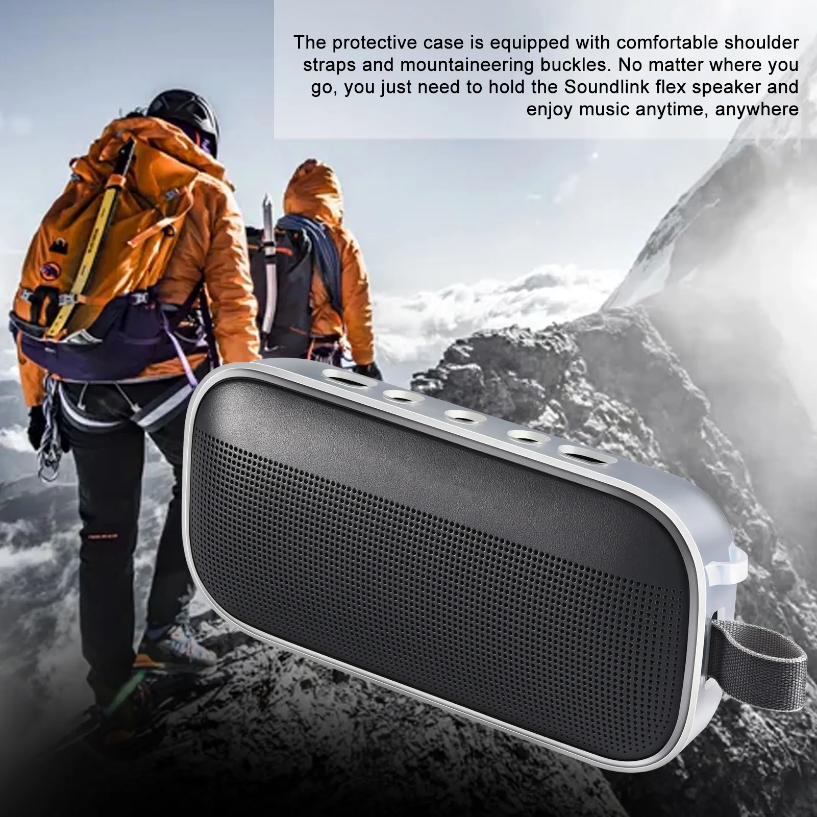 

Shockproof Speaker Storage Bag For Bo-se Sound-Link Flex Blue-tooth-Compatible Speaker Protective Carrying Case Travel Trip