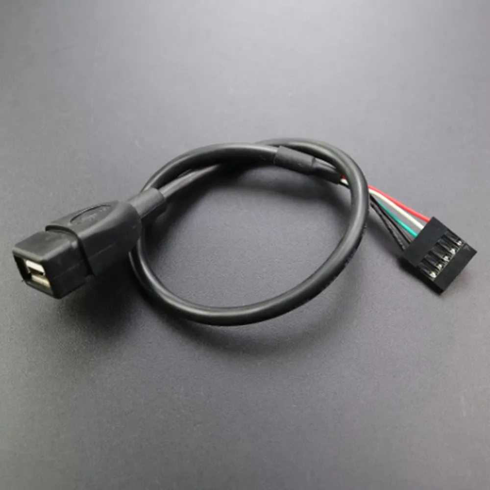 

1 шт. USB 2,0 5-контактный адаптер панели типа A с гнездом для Dupont 2,54/5-контактный удлинительный кабель для передачи данных 30 см для материнской платы принтера ПК DIY