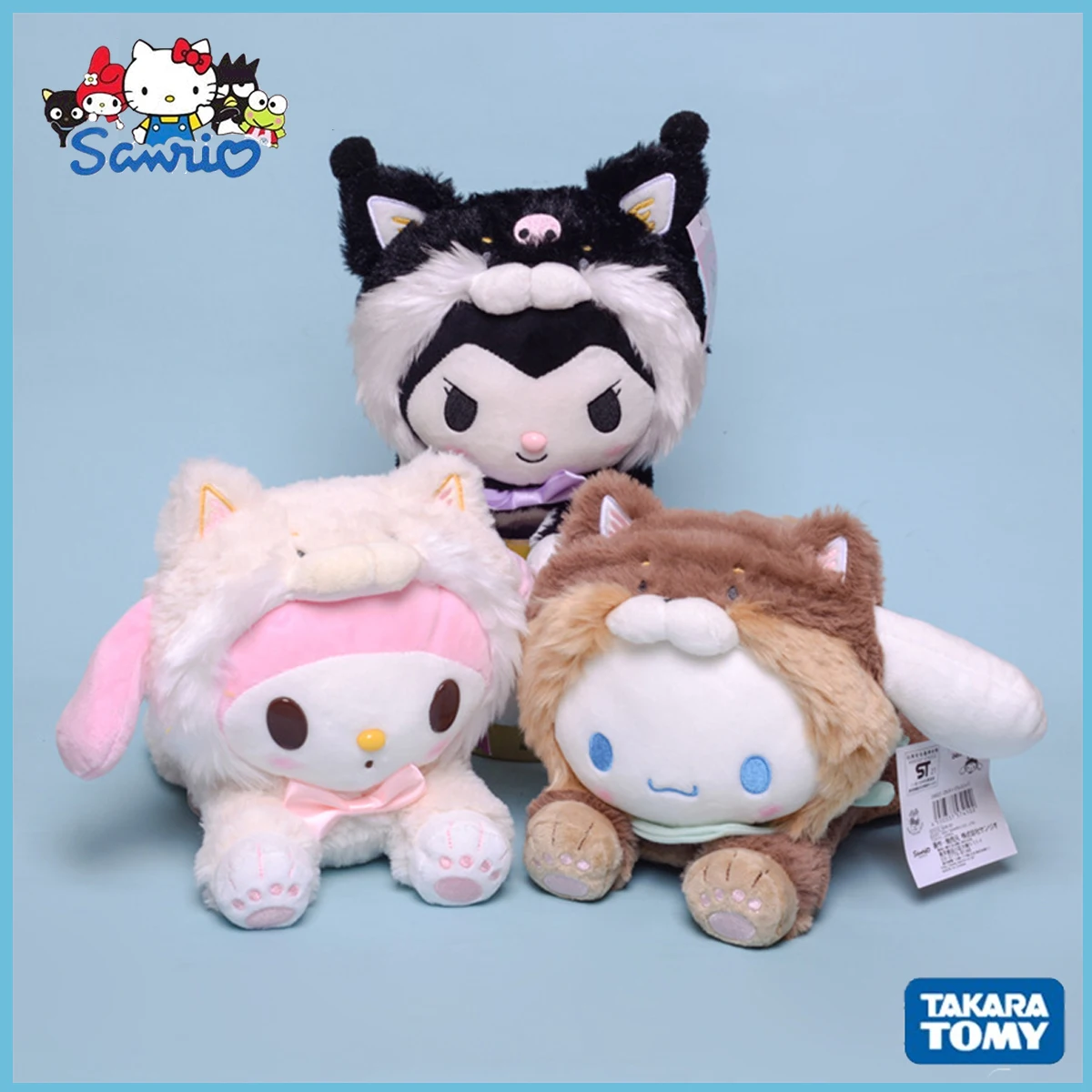 

Новый узор Sanrio, девочка, сердце, превращается в Chai Gou, плюшевая заполненная игрушка Kuromi, плюшевая игрушка с позой для девушек, подарок на день рождения