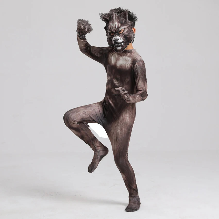 Маскарадный костюм Werewolf для косплея аниме страшный пушистый костюмы на Хэллоуин