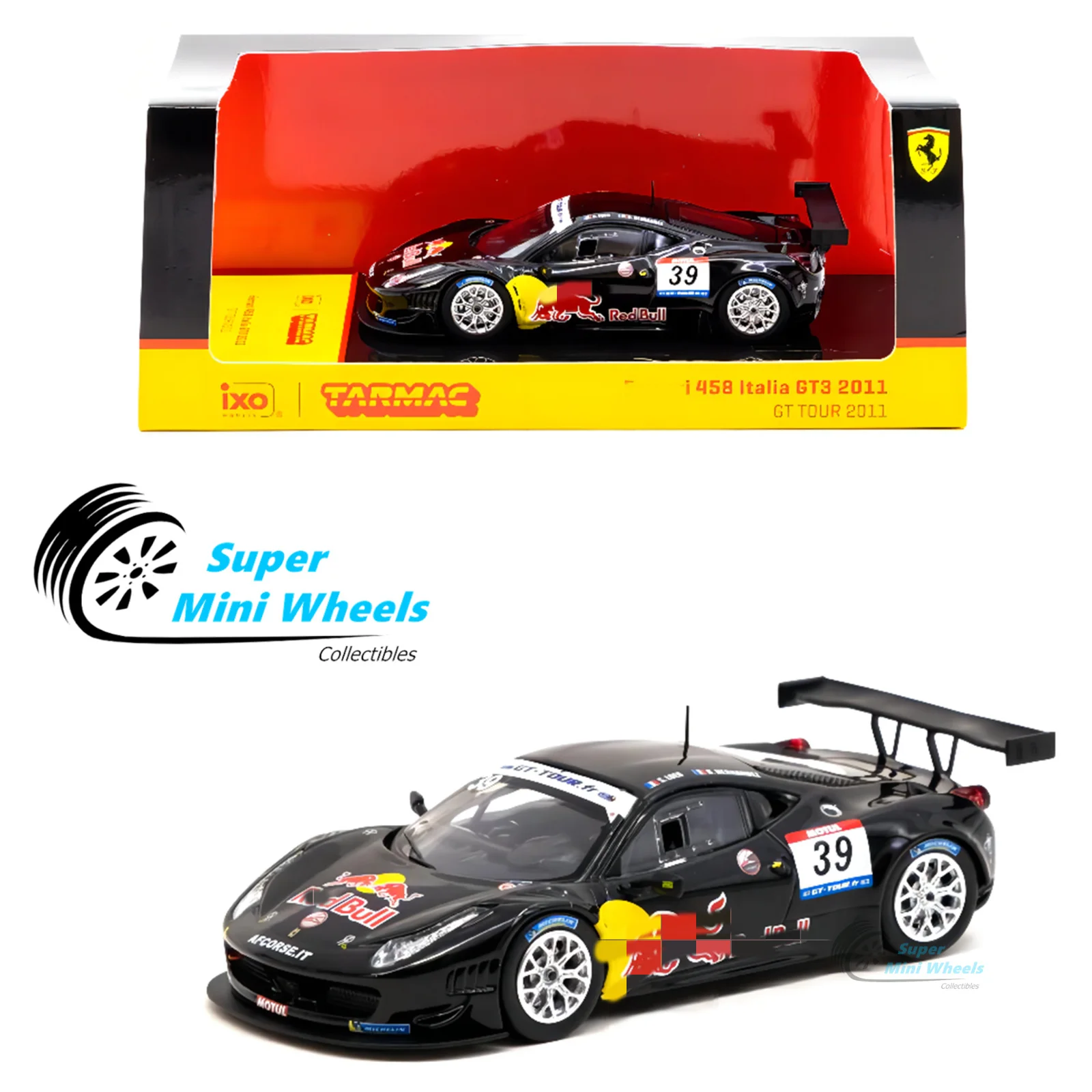 

Tarmac Works 1:64 458 Italia GT3 GT #39 коллекция литых моделей автомобилей ограниченный выпуск хобби игрушки