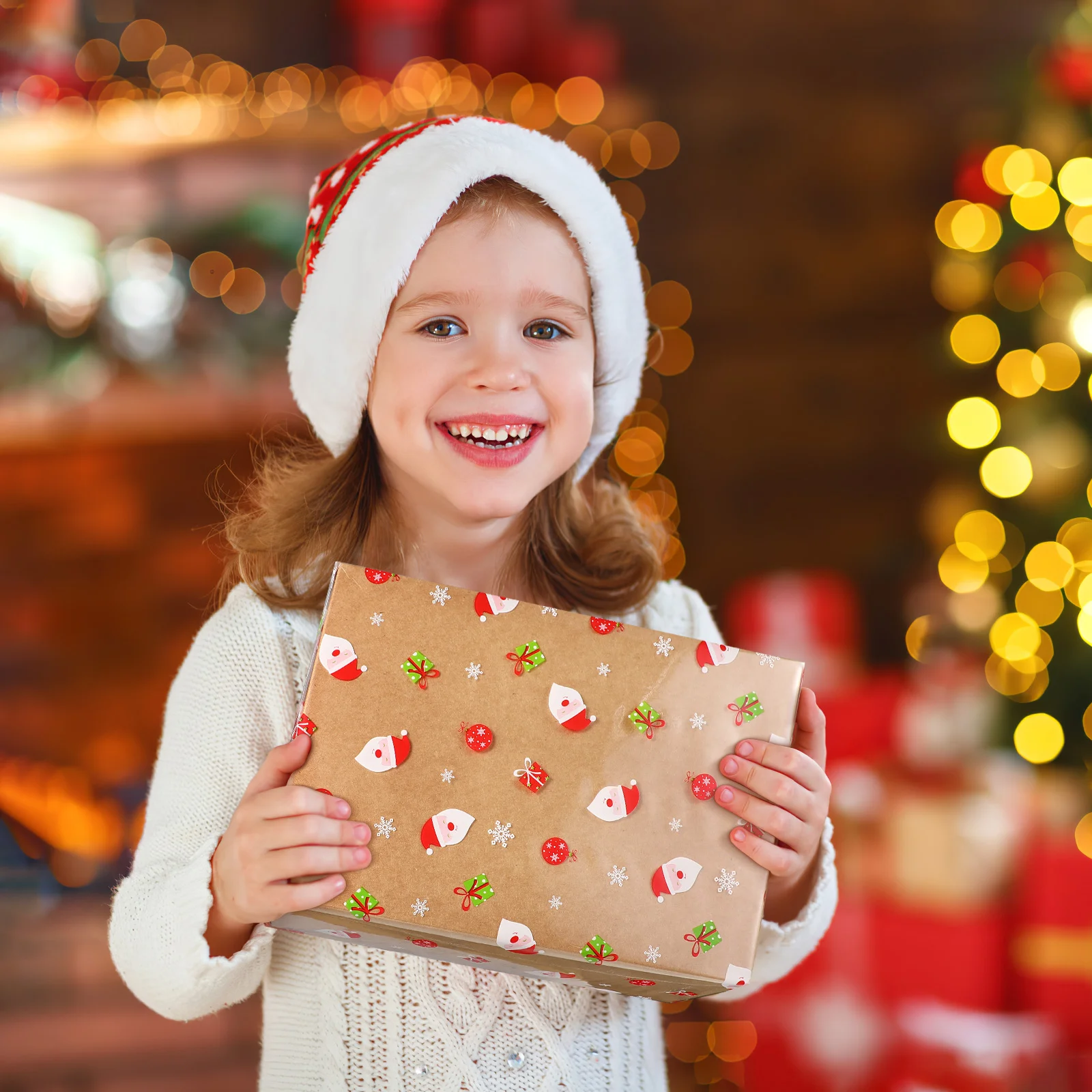 

Cellophane Wrap Christmas Roll Paper Wrapping Gift Clear Rollsforsheet Hampers Transparent Wrapper Santa Presents Cute Claus