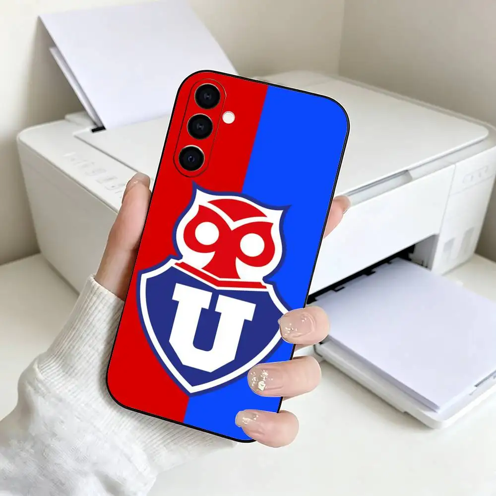 Фото Чехол для телефона C-Club U-Universidad de Chile, черный, силиконовый, мягкий, для Samsung A73, A72, A71, A70, A53, A52, A51 №3