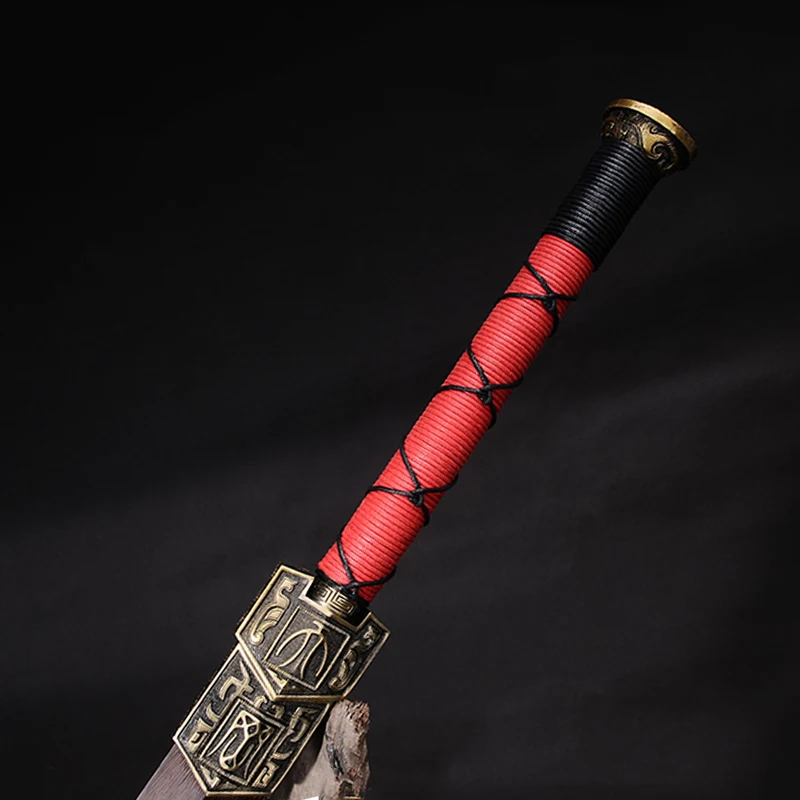 Китайский меч лезвие с двойными краями полностью острые складные стальные