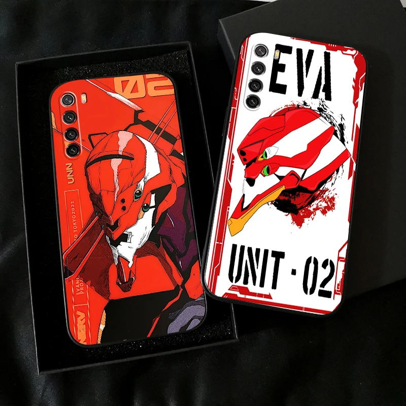 

Neon Genesis Evangelion EVA Phone Case For Xiaomi Redmi Note 8T 8 Pro For Redmi 8 8A Case Back Soft Black Silicone Cover Coque