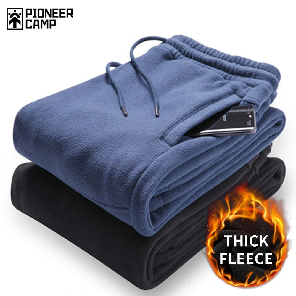 

New Winter Tick Fleece Sweatpants Men Brand Clotin Letter Embroidery Warm Trousers Male Quality Pants AZZ801373