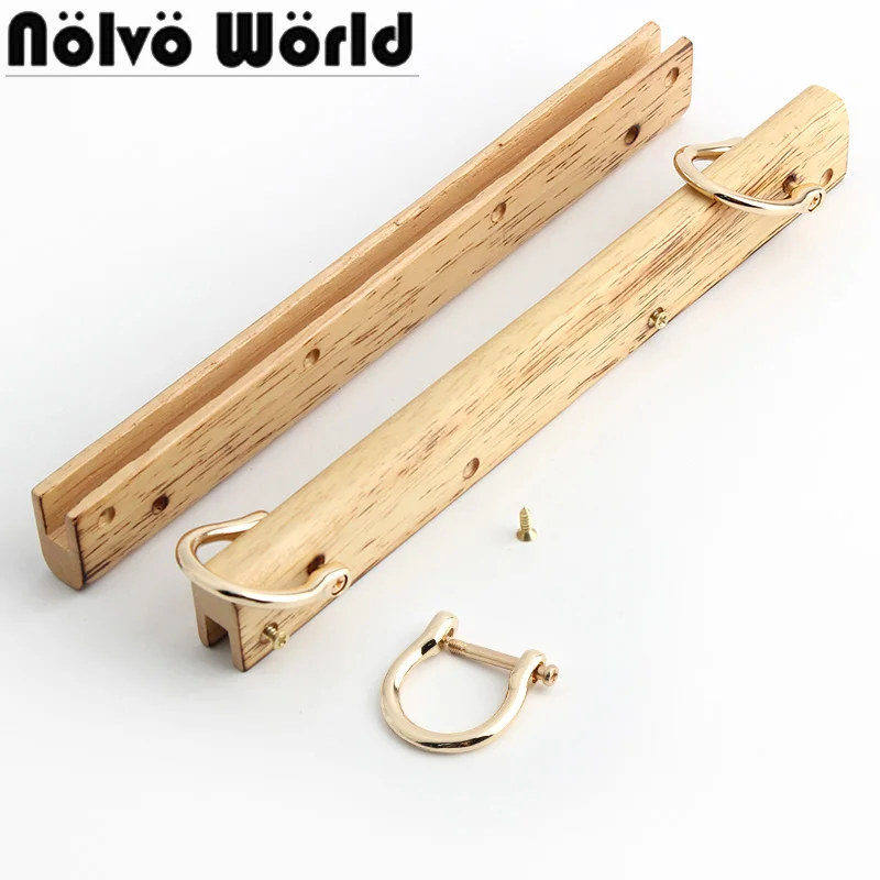

2-20PCS Natural Plywood Wooden Bags Handles Clutch Buckle For Purse Frame Handbags Strap Replacement Handcrafted Bag Accessories