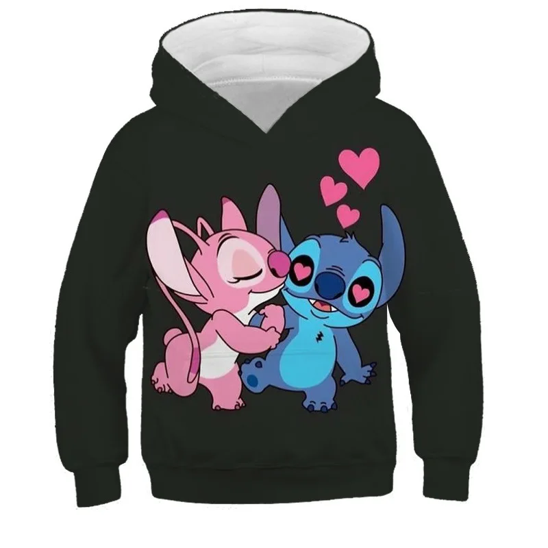 

Disney Stitch Boys Clothes Stitch Hoodies Summer Kids Baby Cartoon Girls Sweatshirts Sport Children Clothing 4-14 Years Hoodie
