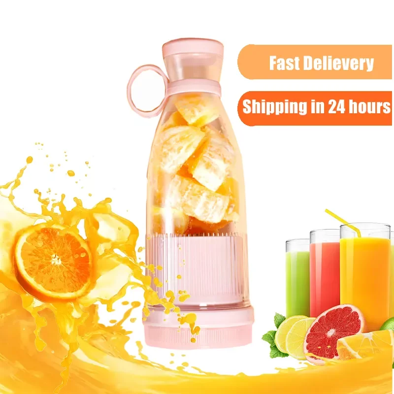 

NEW2023 Portable Blender Orange Juicer Machine Fresh Juice Blender Rechargeable Mixer Smoothie Fruit Juicer Mini Home Food Proce