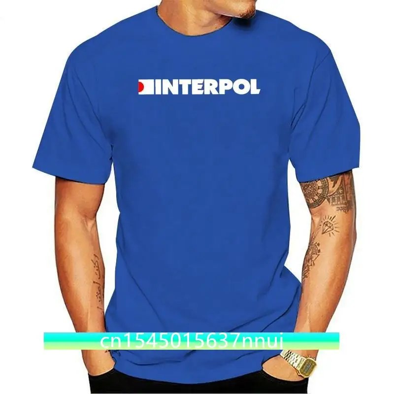 

New GOOD COME FROM Men's Interpol Band Logo Short Sleeve T-Shirt Male Designing T Shirt top tee