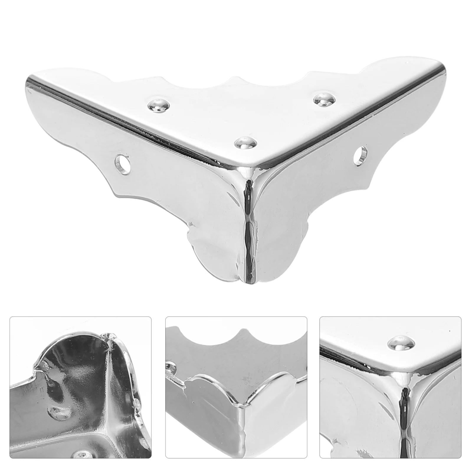 

Corner Box Guitar Protector Case Corners Cover Replacement Decorative Carrying Protectors Metal Furniturefeet Jewelrysilver