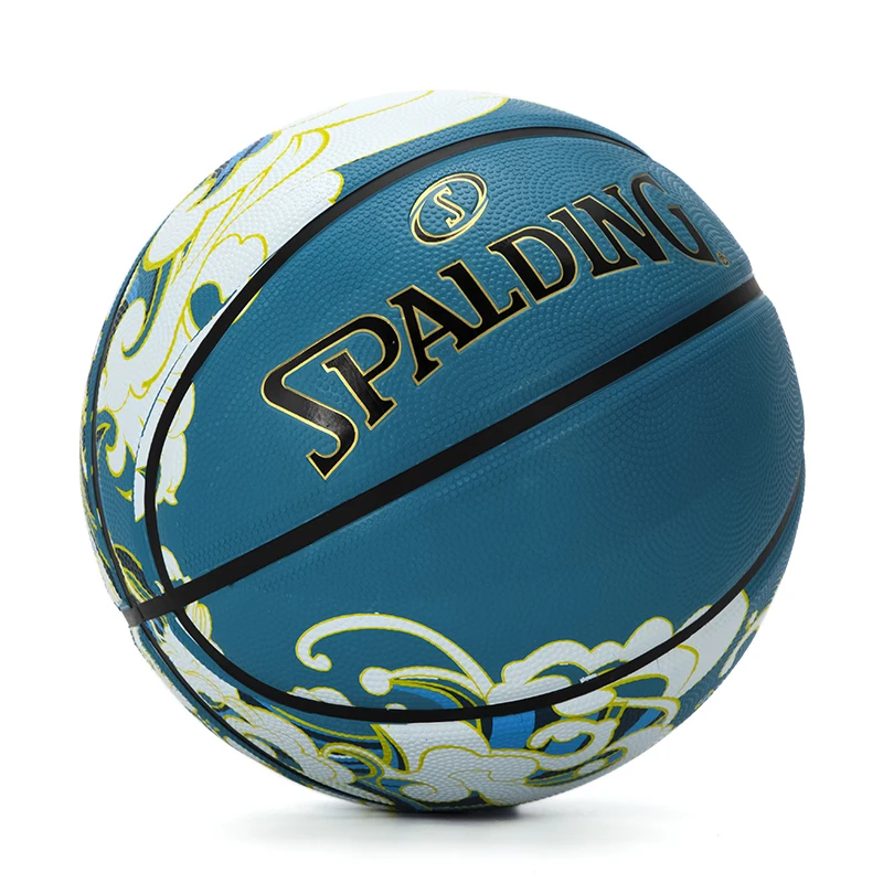 Spalding Natural Elements Series Wave Flame Basketball Indoor Outdoor Rubber Basketball Ball Size 7