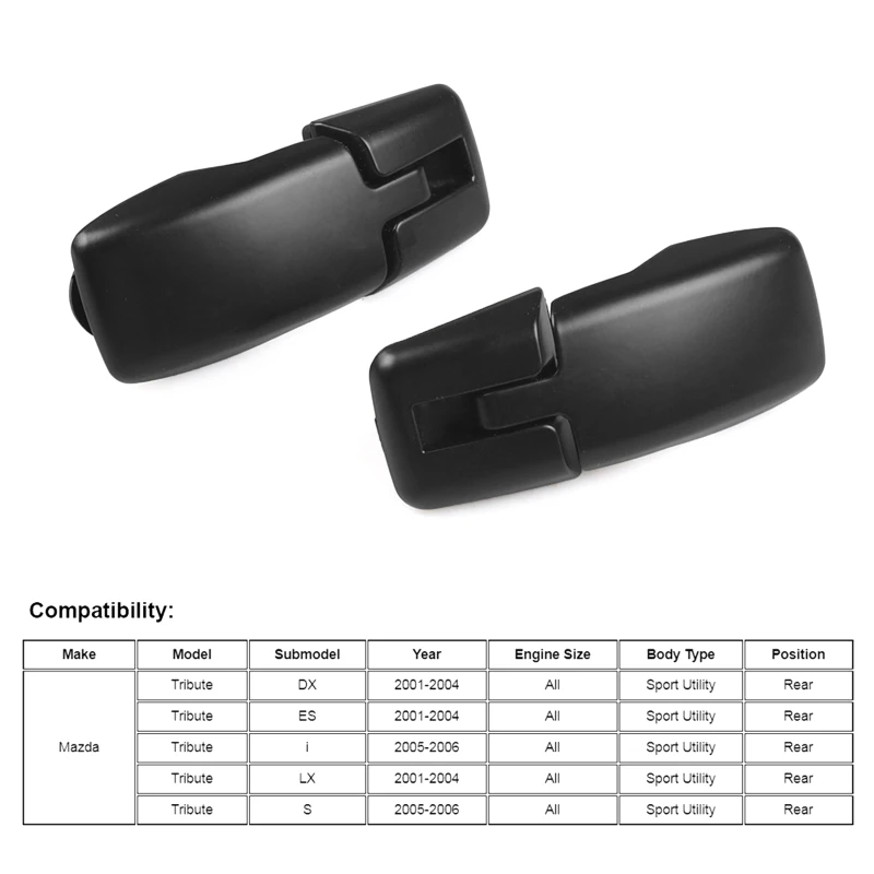 

2pcs Compatible with Tribute 2001-2006 ECY1-622-AXA ECY1-632-AXA Rear Liftgate Window Glass Hinge Driver&Passenger Side 2022 New