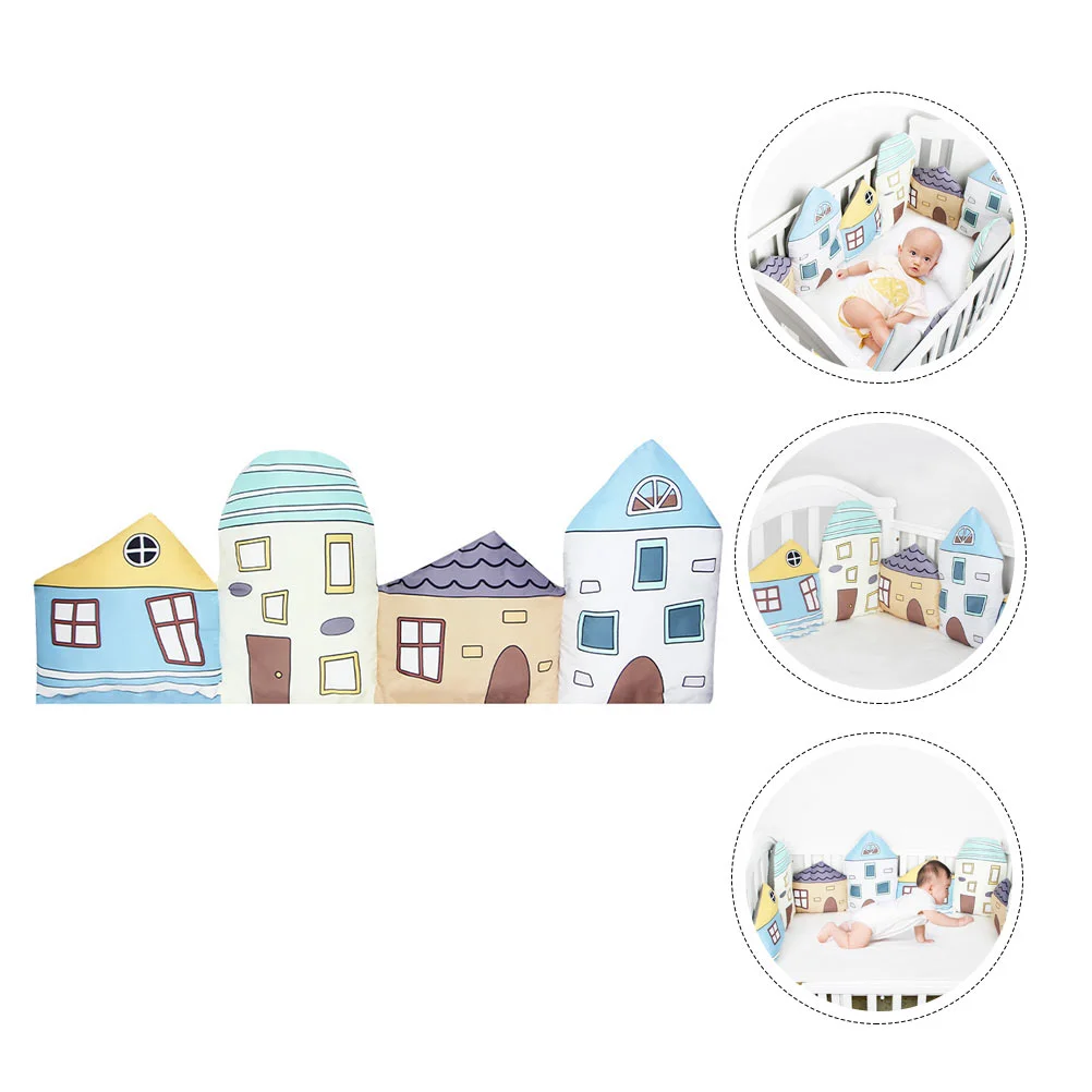 

Children's Bed Cover Crib Bedside Guard Bumpers Adorable Cartoon Design Pads Baby Playpen