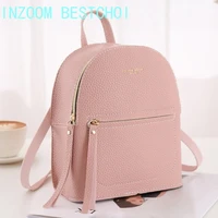 fashion lady backpack mini soft touch multifunction small women shoulder bag all match outdoor travel bolsa mochila mujer 25