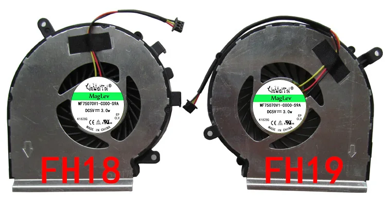 

Вентилятор для процессора MSI GE72, GE62, PE60, PE70, GL62, GL72, FCN FH18, FH19, DFS470805WL0T, DFS470805CL0T