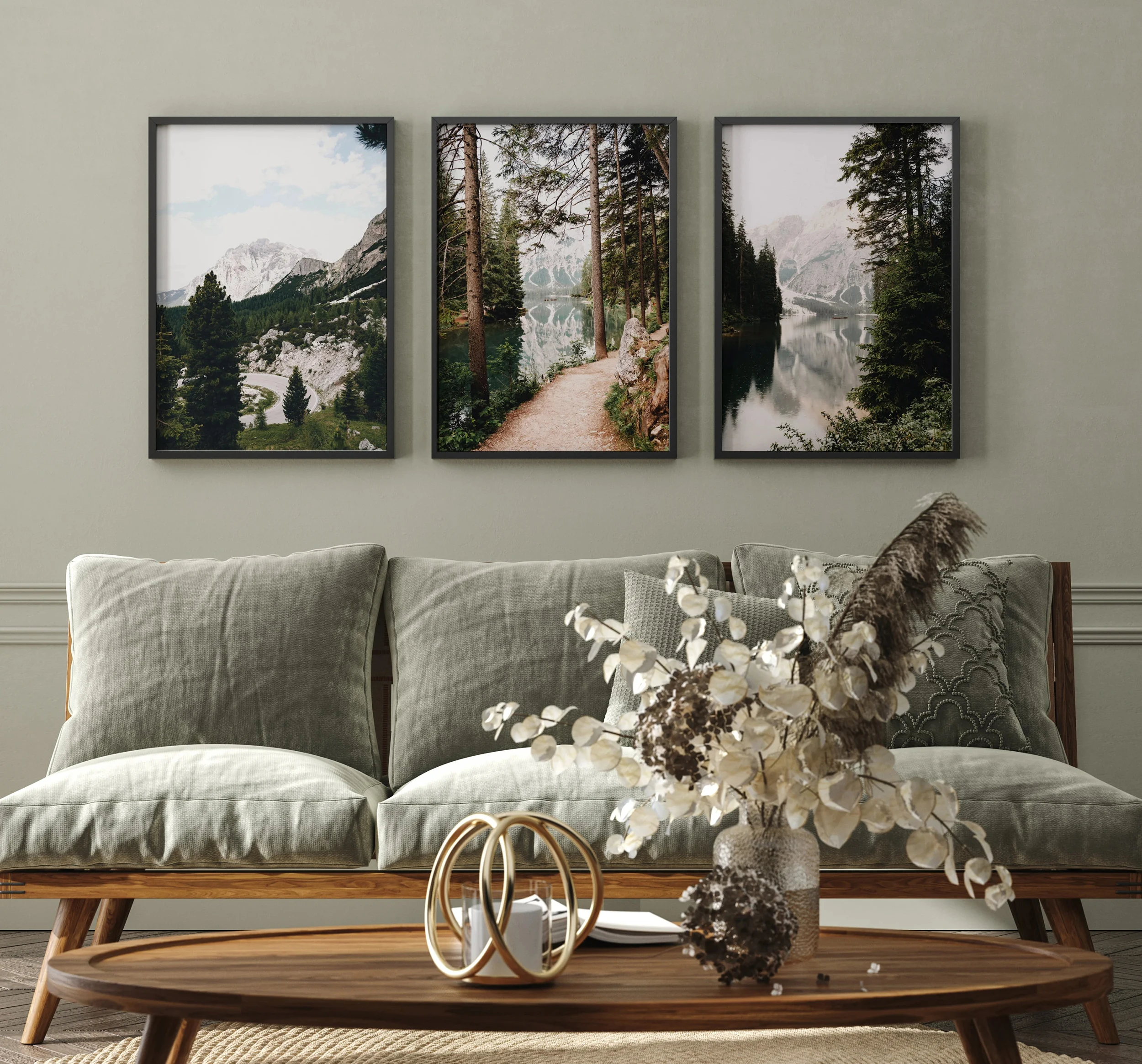 

Nature Landscape Prints On Canvas Nature Forest Dark Green Landscape Art Painting Landscape Wall Art For Interior Home Decor