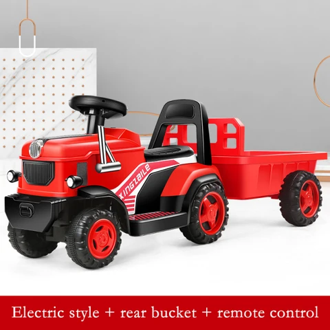 Детский Электрический автомобиль, детский четырехколесный трактор, автомобиль с зарядкой, игрушечный автомобиль, детский автомобиль с дистанционным управлением