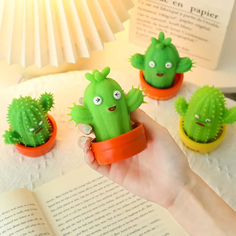 

Funny Cactus Decompression Toy Kawaii Stretchy Cactus Plant Fidget Toys Adults Antistress Sensory Toys For Children Autism ADHD