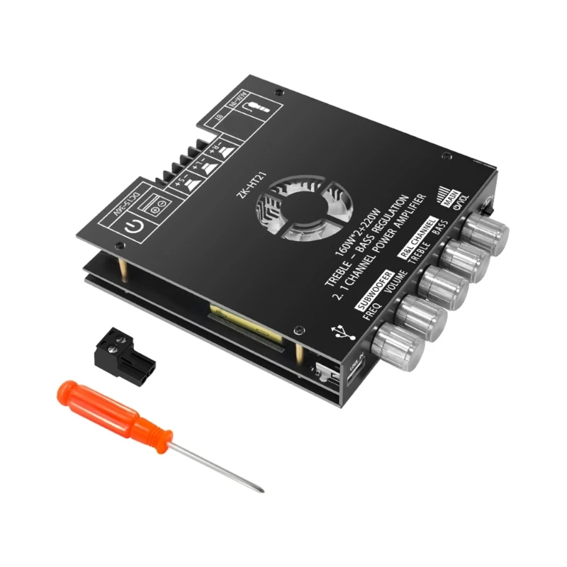 

2.1 Channel Audio Amplifier Module with Tone and Volume Control 2x160W+220W for DIY PassiveSpeakers and HomeAudio System