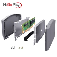 higoplay replace cartridge cart shell housing for nintendo n64 transparent replacement case part accessories diy fix n64