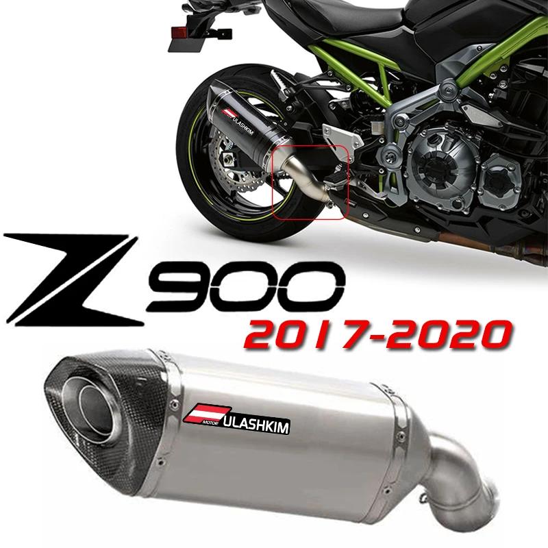 

Z900 Slip-On Exhaust For Kawasaki Ninja 900 Z900 Modified Middle Link Pipe 2017-2020 Motorcycle Full System Exhaust Escape