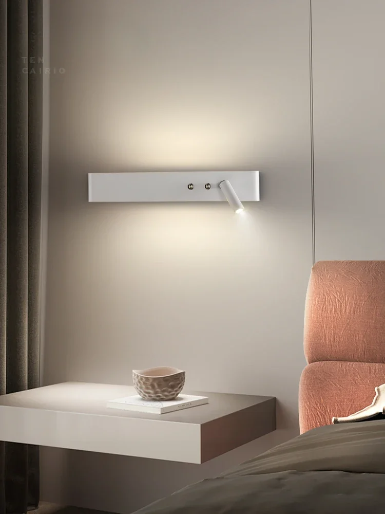 Минималистичный настенный светильник прикроватная лампа для спальни длинная