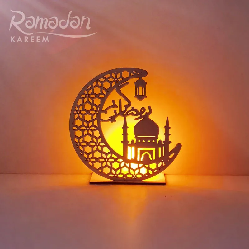 

2023 Eid Mubarak LED Light Decor Islam Ramadan Decorations For Home Islamic Muslim Party Palace Ramadan Kareem Eid DIY Gifts