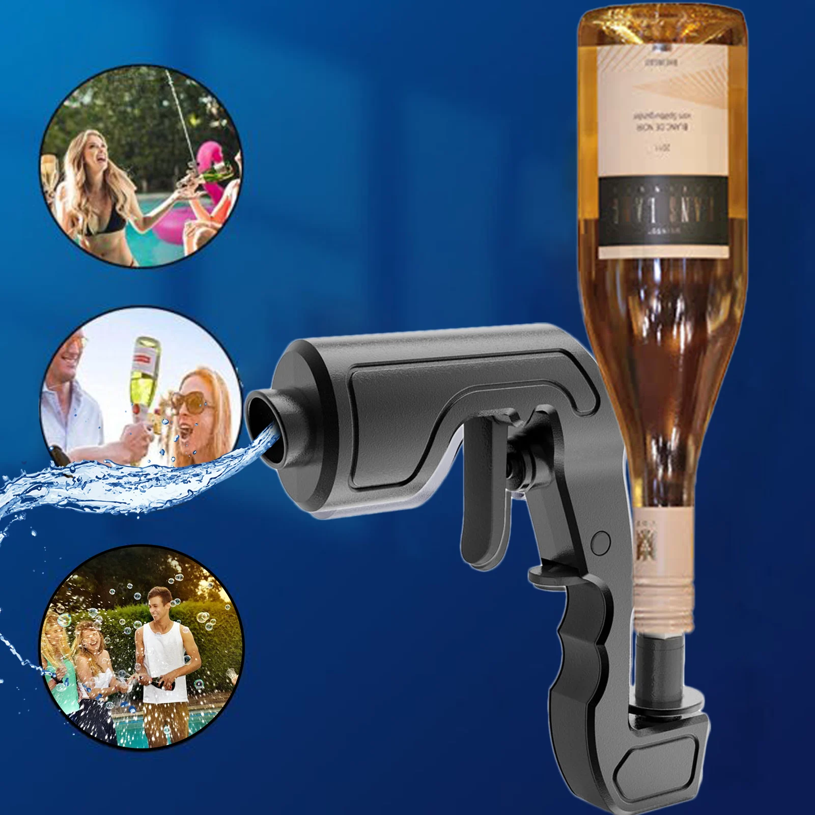 

Beer Champagne Sprayer For Bottles New Adjustable Plastics Long Shooting Sparkling Wine Shooter Atmosphere Props For Bar Club
